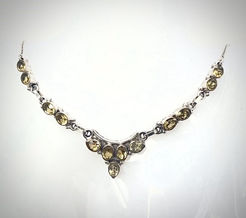 Edles citrin collier 925 - edles,