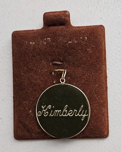 Vintage 14k gold scheibe - gold,
