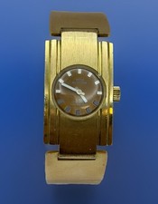 GLYCINE Vintage Damenarmbanduhr Armreif-Design Handaufzug Damenuhr Mechanisch