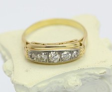 Ring in 14 kt 14k 585 er Gelb