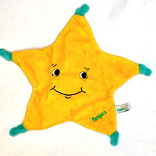 Pampers Stern, Baby Schmusetuch mit Gesicht, Schnuffeltuch, ca. 30x30 cm