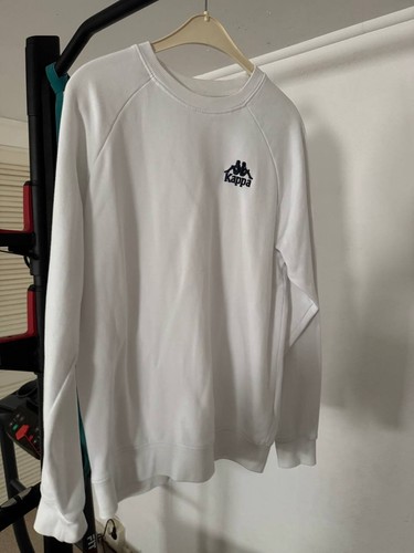Kappa sweatshirt white - white, m