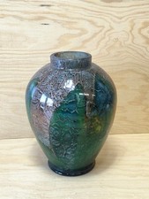 Grüne Art Deco Glas