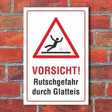 Schild Vorsicht Rutschgefahr