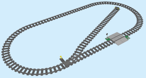Lego schienen gerade 16 - lego, (16