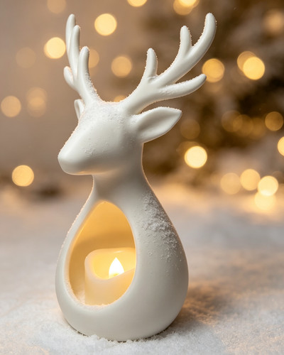 Weihnachten teelicht hirsch - teelicht,