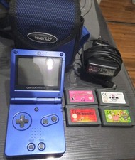 Game Boy Advance SP Blau + 4
