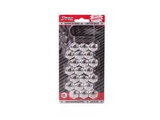 20 x Chrom Kappen 17mm