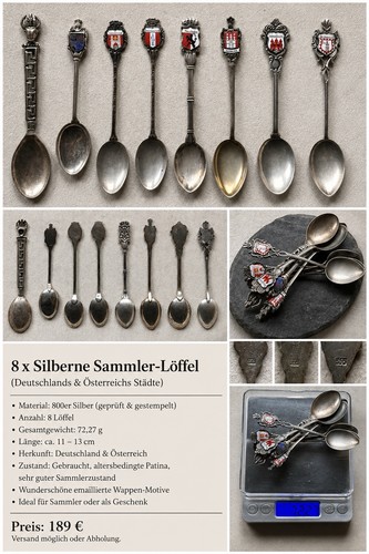 Antike 800er silber - 8,