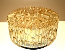 Deckenlampe  Glas Leuchte Wandleuchte Plafoniere rund 60/ 70er Retro