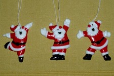 Vintage: 3 Lustige SANTA