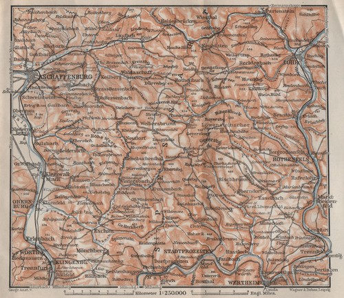 Spessart topokarte - spessart,