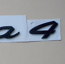 ORIGINAL PORSCHE 4 SCHRIFTZUG FÜR 964 CARRERA SCHWARZ NEU