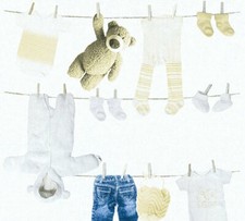 Kindertapete teddy kleidung - teddy,