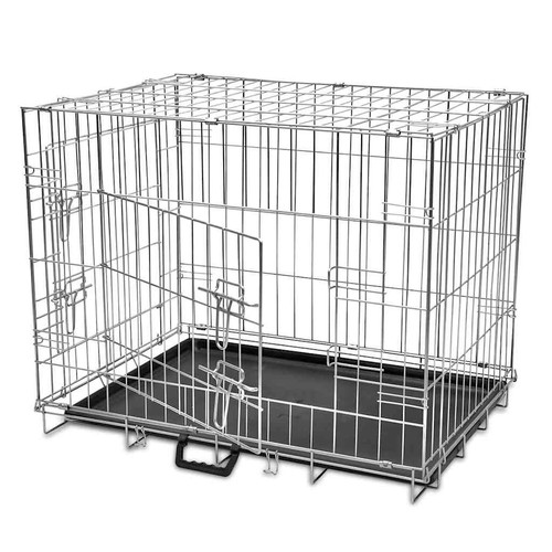 Faltbare hundebox metall - faltbare, l