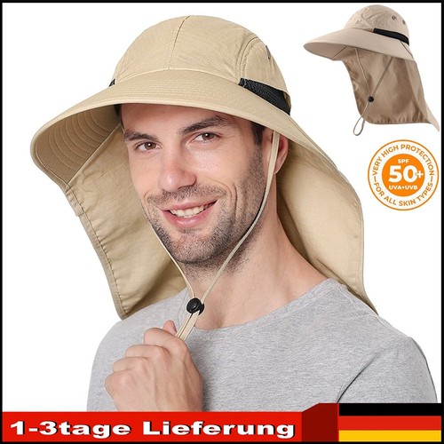 Cap mit nackenschutz - cap,