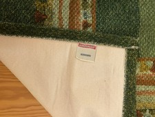 Bassetti Teppich, grün, Baumwolle, Waschbar - 60 Grad, 1,30 x 1,80 m