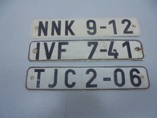 Kennzeichen 3 Stück DDR