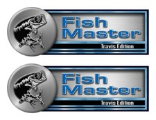 Zwei Fishmaster Aufkleber -