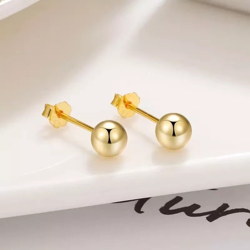 Kugel ohrstecker gold 2 - 9, kt
