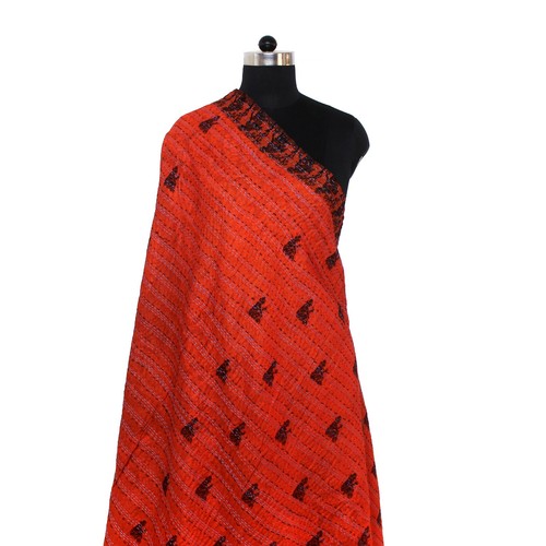 Seide kantha schal - kantha,