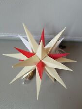 1980 DDR Herrnhuter Stern  Vintage Rot Weiss alt Ostalgie 