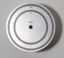 Stroboskopscheibe für 33 und 45 UPM; für DUAL-Plattenspieler u.a.
