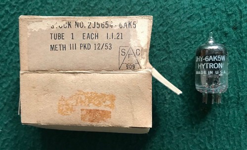 Hytron ventil 6ak5w mit - ventil, box
