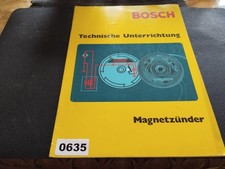 635 BOSCH Buch Technische Unterricht Magnetzünder