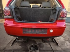 VW Polo 9N3 original Stoßstange Fänger hinten/Heck P3G Flashrot Bj 2006