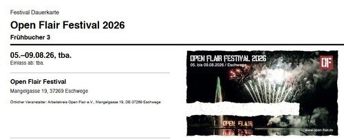 Dauerkarten open flair - 3,
