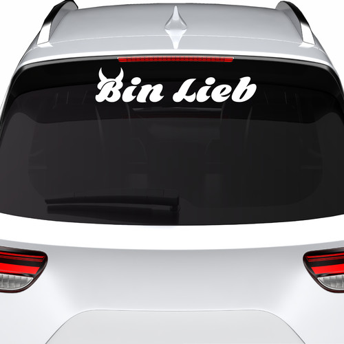 Autoaufkleber bin lieb tuning - autoaufkleber,