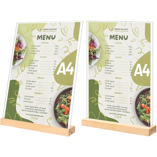 Acryl tischaufsteller mit - acryl,