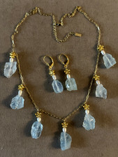 Set kette ohrringe aquamarin - set,