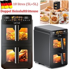 10l doppel heissluftfritteuse - 10l,