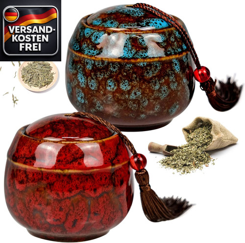 Vintage keramik teedose mit - vintage,