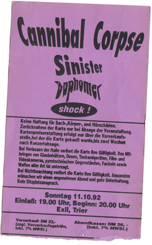 Cannibal corpse sinister - corpse,