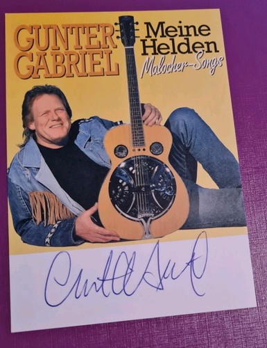 Gunter gabriel autogramm - gunter,
