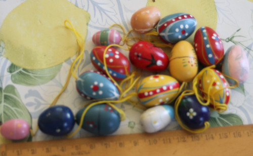 Eier ostern holz ostereier ddr - eier,