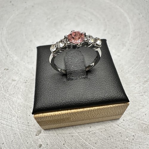 Damenring versilbert pink - damenring,