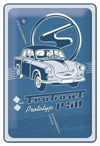 Blechschild trabant prototyp - trabant,