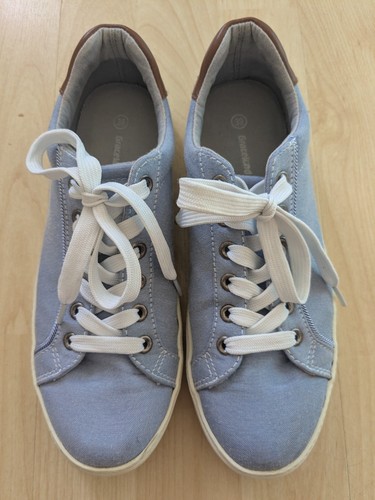 Stoff schuhe hellblau flach - schuhe,