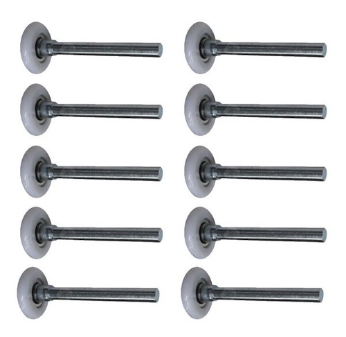 10x laufrolle edelstahl - 10x,
