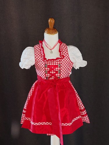 Kinder dirndl 110 rot - kinder-dirndl, gr.