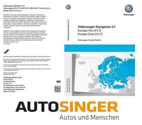 Navigations dvd europa ost - vw,