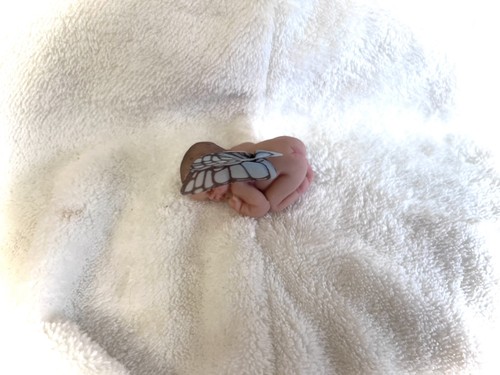 Polymer clay baby - clay, skulptur