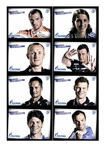 Autogrammkartensatz schalke - fc,