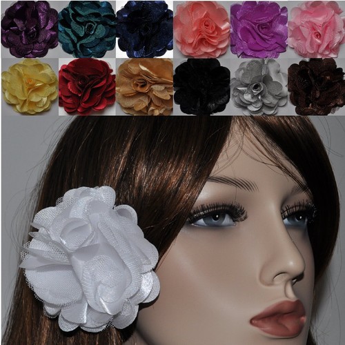 Tüll satin blume - satin,