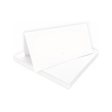 Tischkarten weiss blanko - tischkarten,