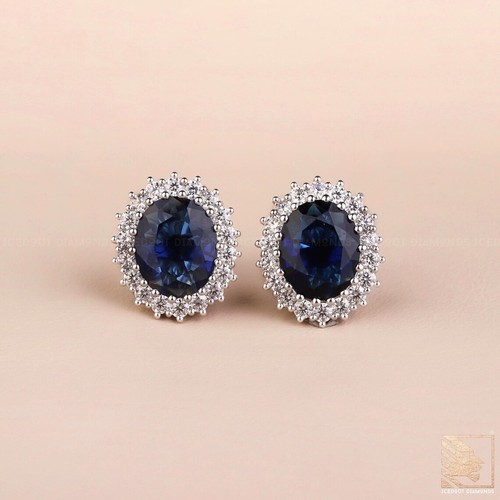 Echte blaue saphir oval - echte,